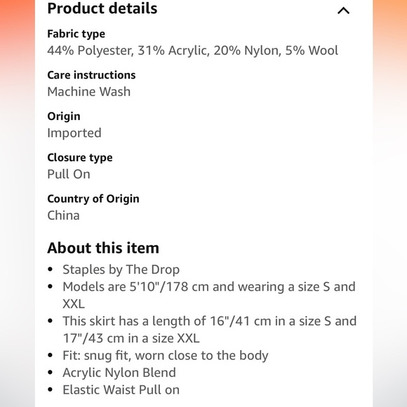 The Drop Women's Ami Fitted Jaquard Mini Sweater Skirt new - Picture 6 of 7